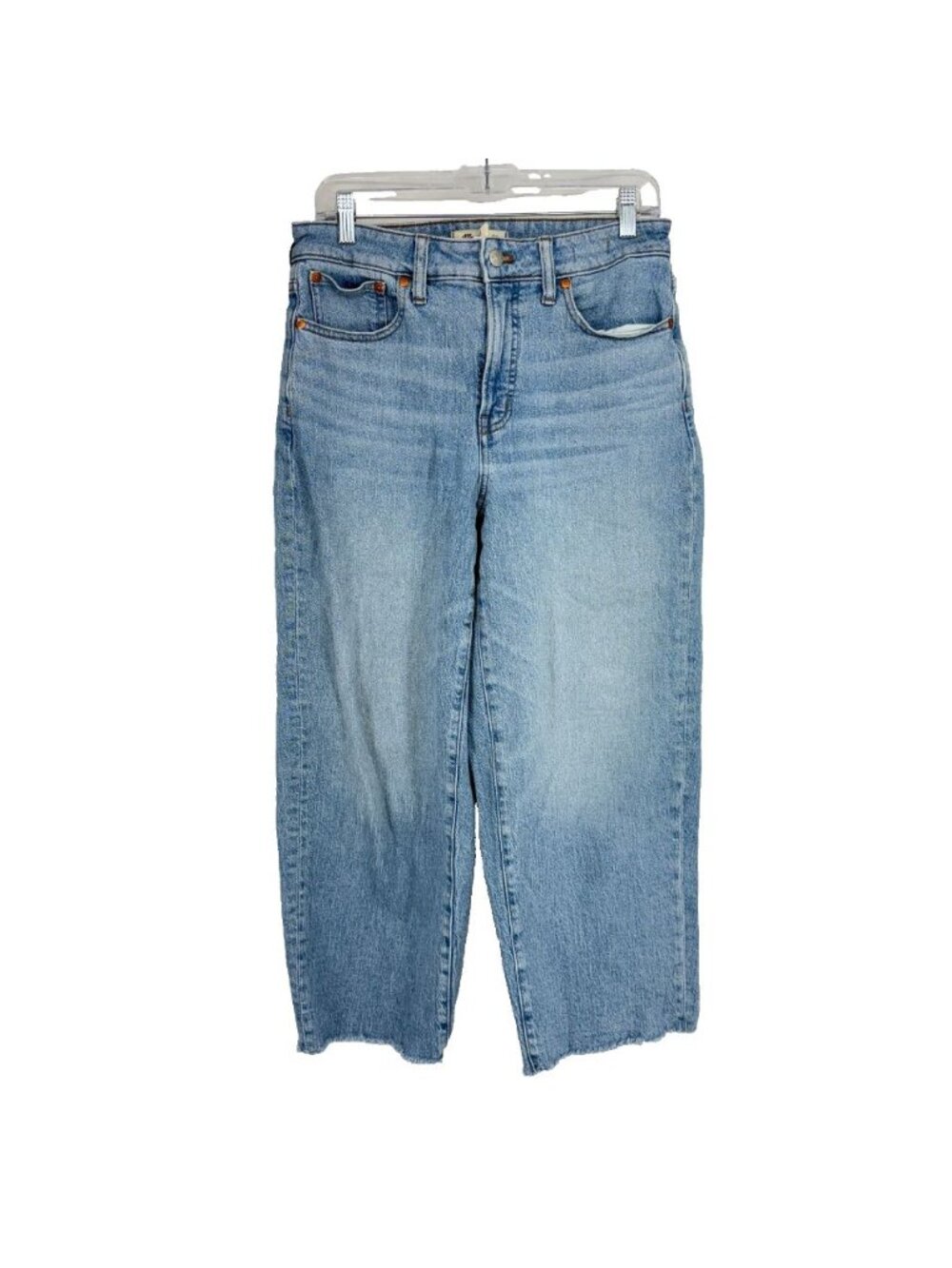Madewell Women 29 The Curvy Perfect Vintage Wide Leg Jean Crop Light Wash Denim